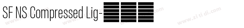 SF NS Compressed Lig字体转换